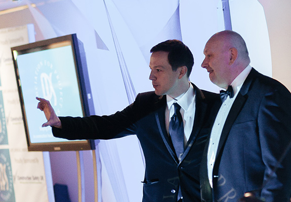 man holding invisible card